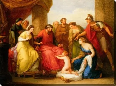 Ребенок Пирр умоляет царя главка дать ему убежище