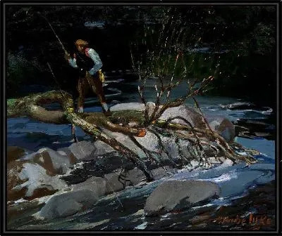 Ловля Форели, "Визгун", Озеро Россиньоль, Новая Шотландия