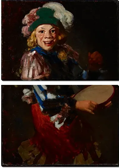 Картина Новогодний барабанщик