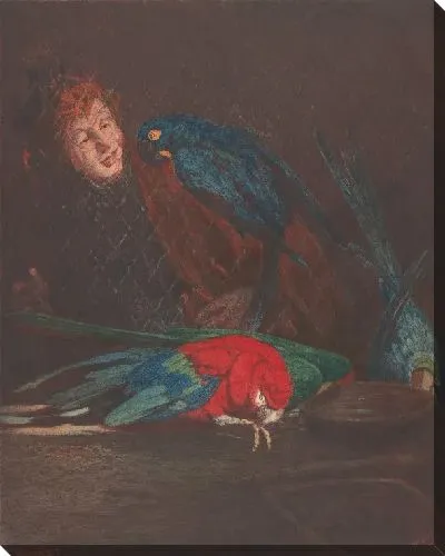 Картина Женщина и попугаи