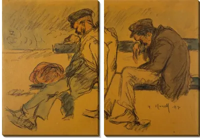 Картина Два бедняка спят