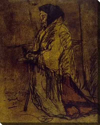 Картина Бедная женщина молится