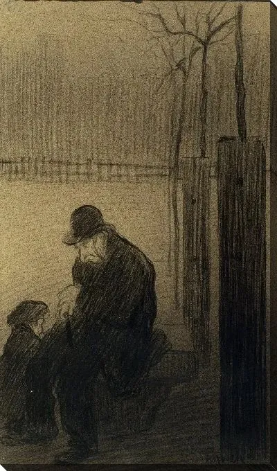 Картина Парк в январе