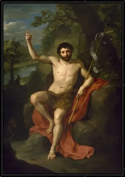 Картина Иоанн Креститель проповедует в пустыне 