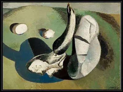 Пейзаж обесцвеченных объектов