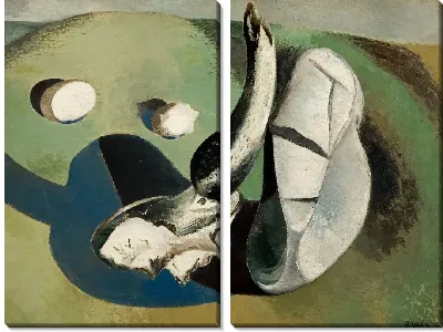 Пейзаж обесцвеченных объектов