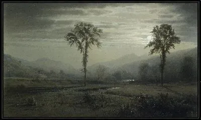 Картина Лунный свет на горе Лафайет, штат Нью-Гэмпшир