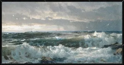 Картина Сёрфинг на камнях