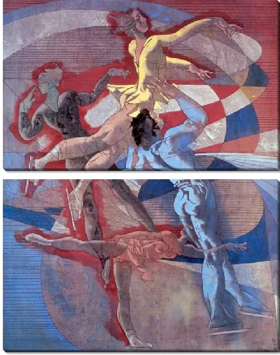 Картина олимпийская серия, катание на льду