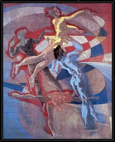 Картина олимпийская серия, катание на льду