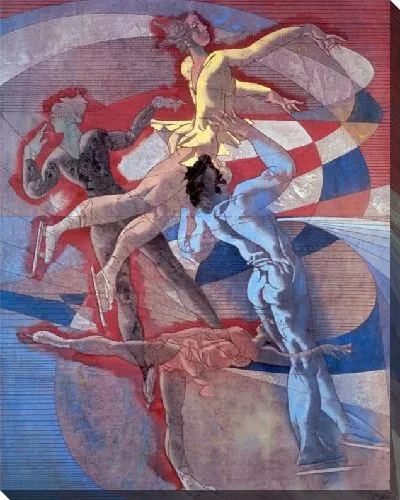 Картина олимпийская серия, катание на льду