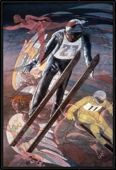 Картина Олимпийская серия, зимние игры