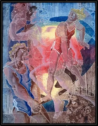 Картина Олимпийская серия, плавание