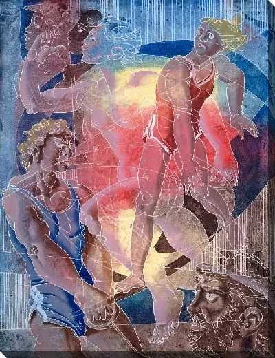 Картина Олимпийская серия, плавание