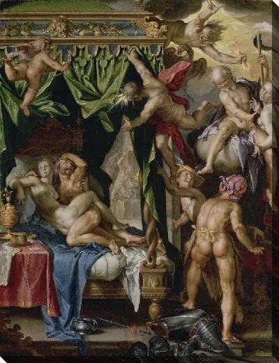 Картина Марс и Венера удивлены вулканом №2