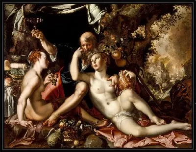 Картина Лот и его дочери