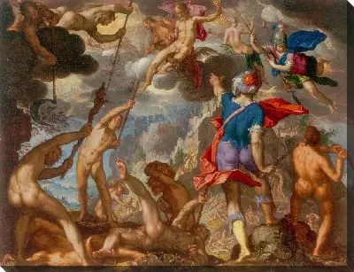 Картина Битва между богами и гигантами