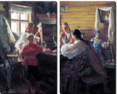 Зимним вечером (Winter evening)