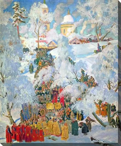 Картина Крещенское водосвятие