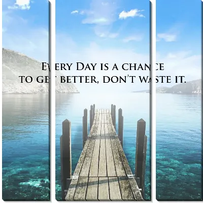 Каждый день - это шанс, чтобы стать лучше. Не потеряй это