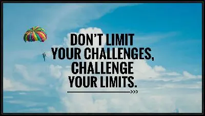 Картина Не ограничивайте свои вызовы, бросьте вызов своим ограничениям