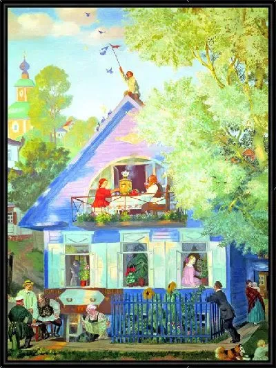 Картина Голубой домик