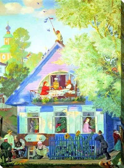 Картина Голубой домик