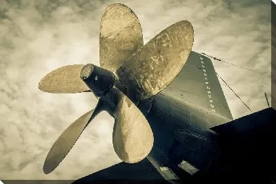 Винт подводной лодки (сепия)