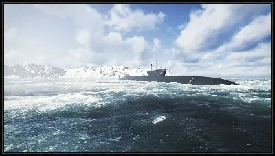 Подводная лодка в северных широтах