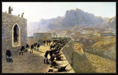 Отбитие штурма крепости Баязет (Penalties storming the fortress Bajazet)