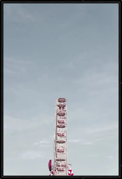 Картина Колесо обозрения на фоне неба