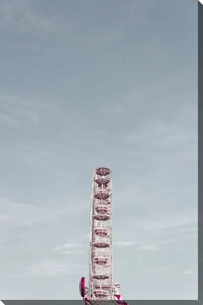 Постер Колесо обозрения на фоне неба