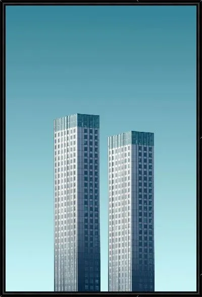 Картина Два небоскреба-близнеца