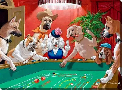 Собаки играют в карты оригинал