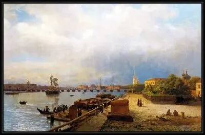 Вид на Неву и Петропавловскую крепость (View of the Neva and the Peter and Paul Fortress)