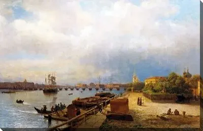 Вид на Неву и Петропавловскую крепость (View of the Neva and the Peter and Paul Fortress)