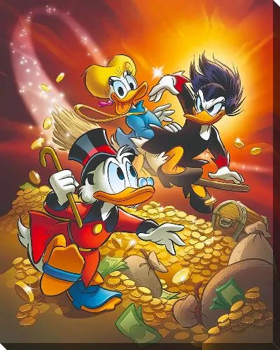 Постер Скрудж Макдак с деньгами