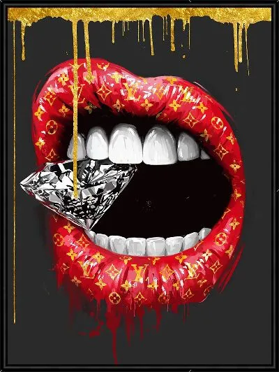 Картина Губы и алмаз