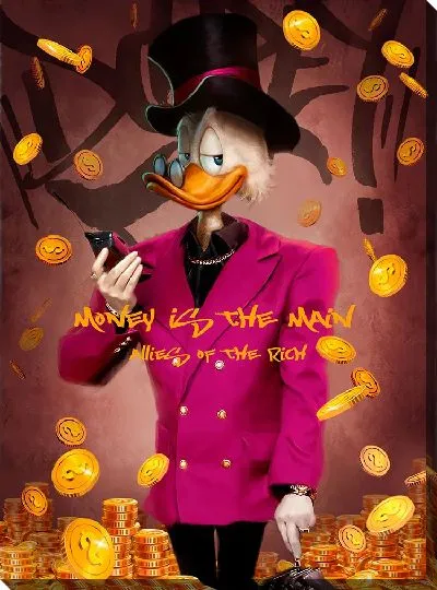 Постер Дональд Дак и монеты