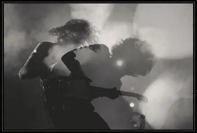 Картина Двойная экспозиция рок музыкант