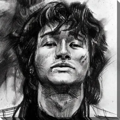 Портрет Виктора Цоя