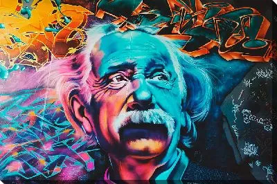 Постер Граффити с Эйнштейном
