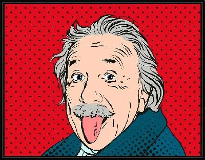 Альберт Эйнштейн в стиле поп-арт