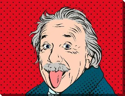 Альберт Эйнштейн в стиле поп-арт