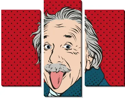 Альберт Эйнштейн в стиле поп-арт