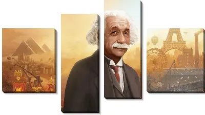 Модульная картина Эйнштейн и картина мира