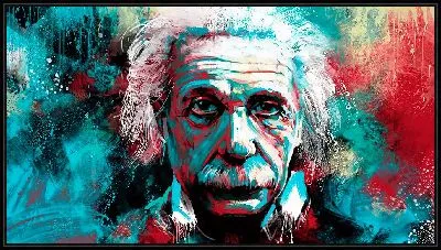 Картина Портрет Альберта Эйнштейна в современном стиле