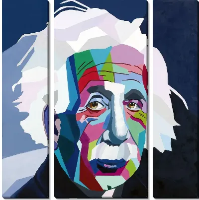 Модульная картина Арт портрет Эйнштейн Альберт
