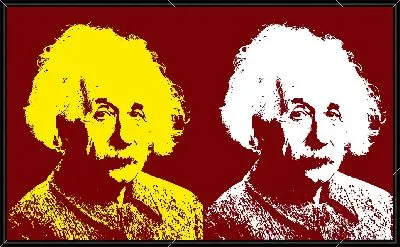 Картина Двойной портрет Альберта Эйнштейна