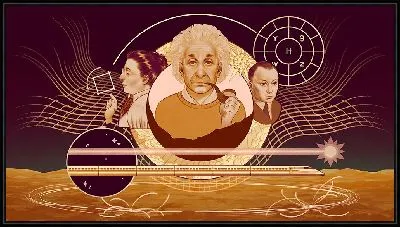 Картина Светила науки во главе с Эйнштейном